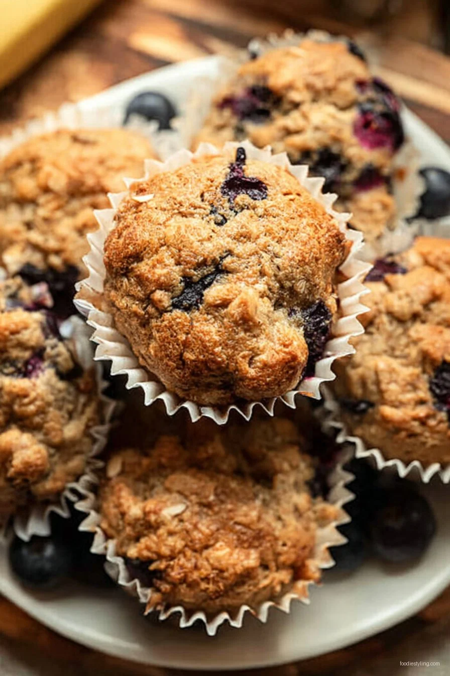 Delicious Blueberry Banana Protein Muffins recipe
