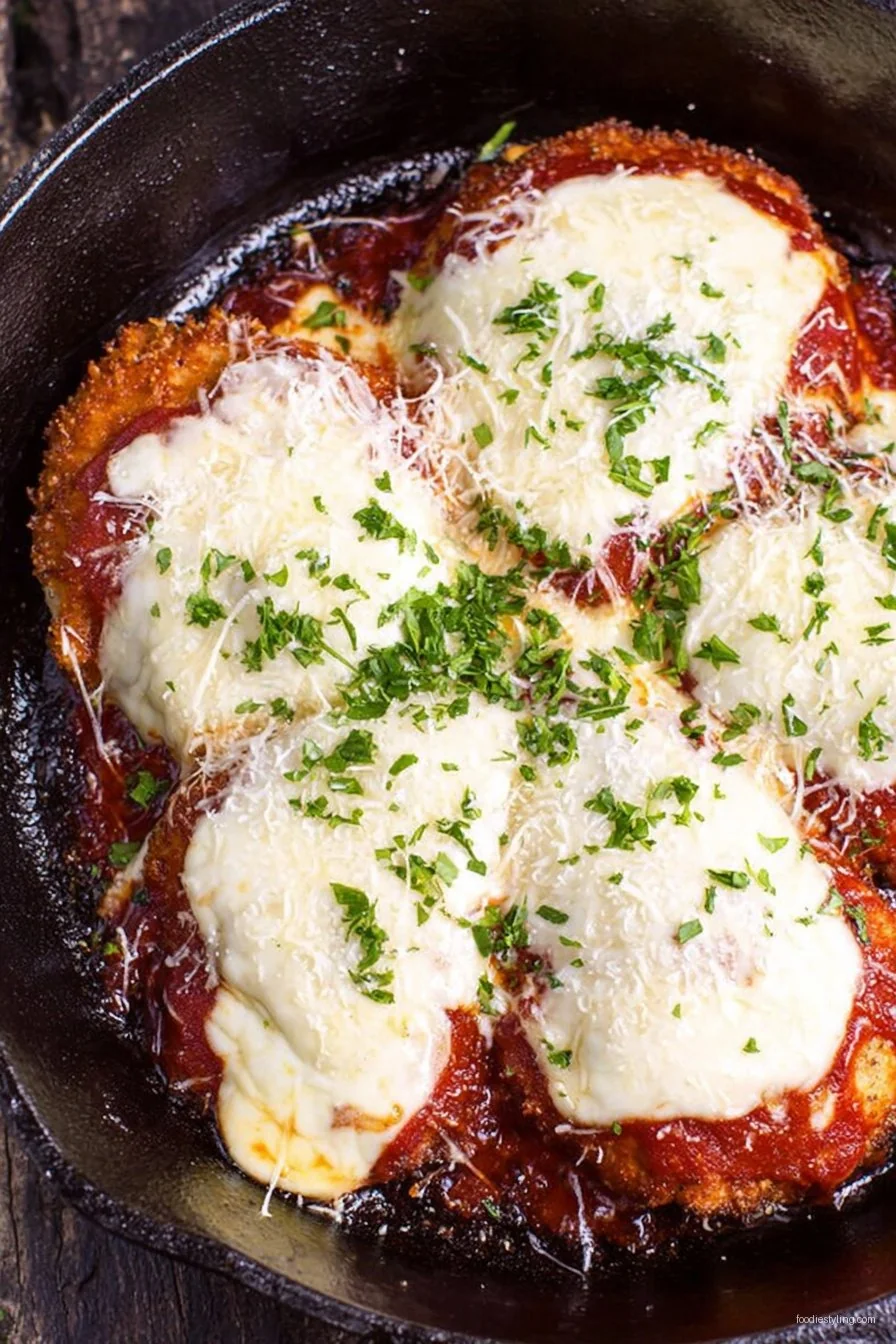 Delicious Skillet Chicken Parmesan recipe