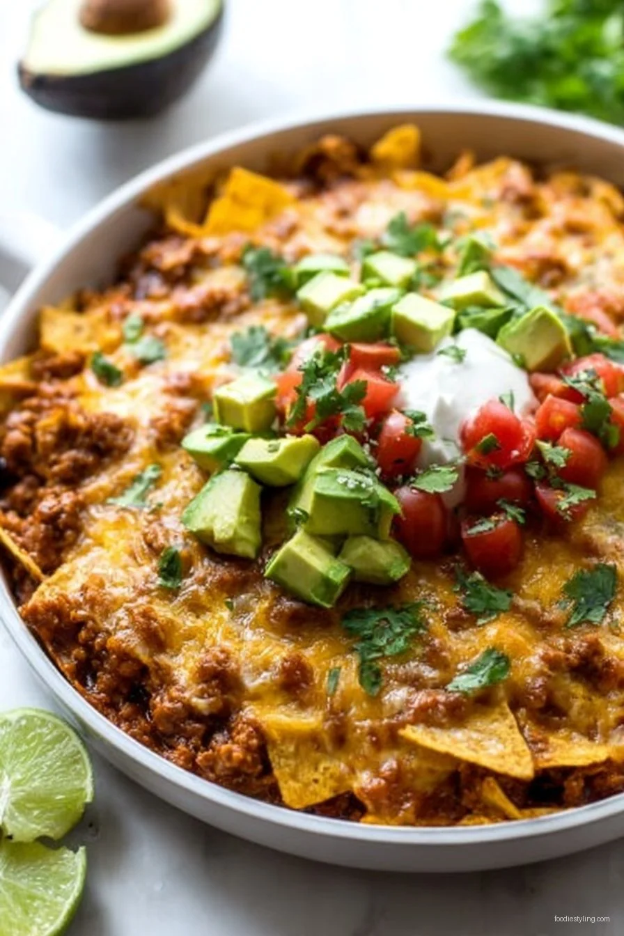 Delicious Tortilla Chip Enchilada Skillet for Any Night recipe