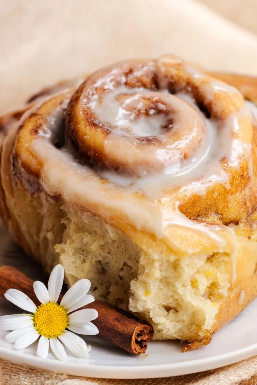 Fluffy cinnamon rolls with gooey cream cheese frosting