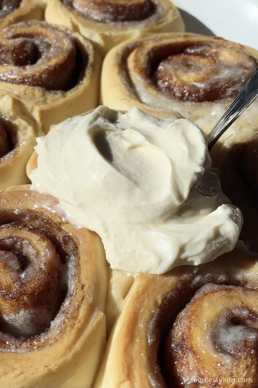 Warm, gooey cinnamon rolls fresh from the oven