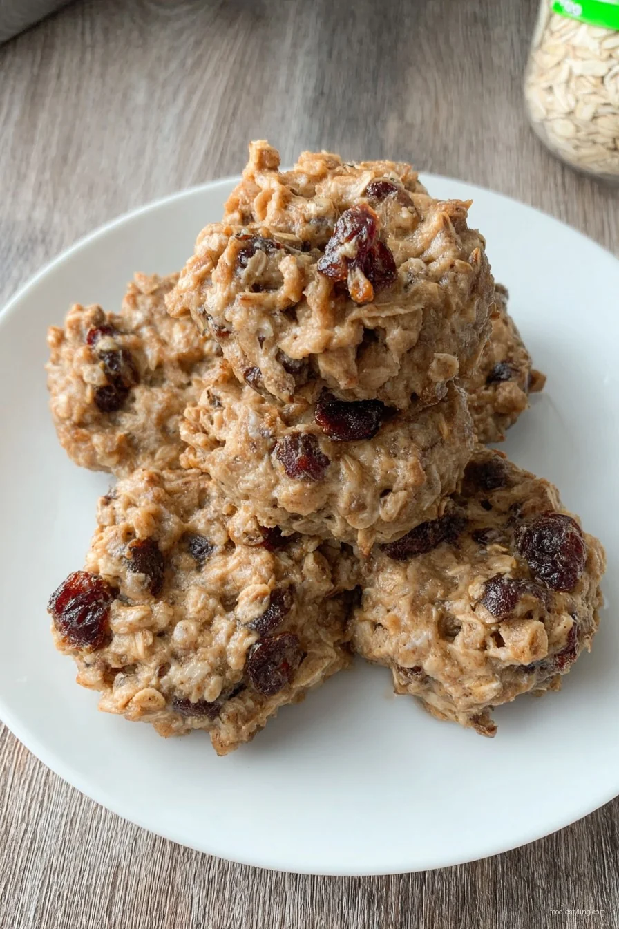 Soft, chewy oatmeal bites with mini chocolate chips