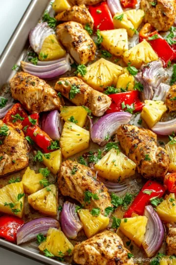 Hawaiian Chicken Sheet Pan