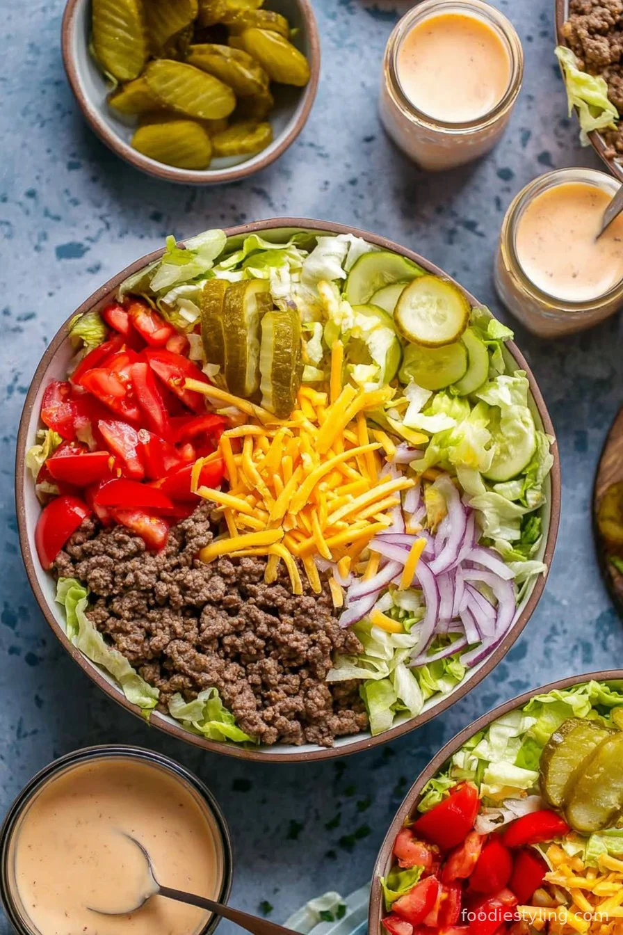Big Mac Burger Salad Bowl