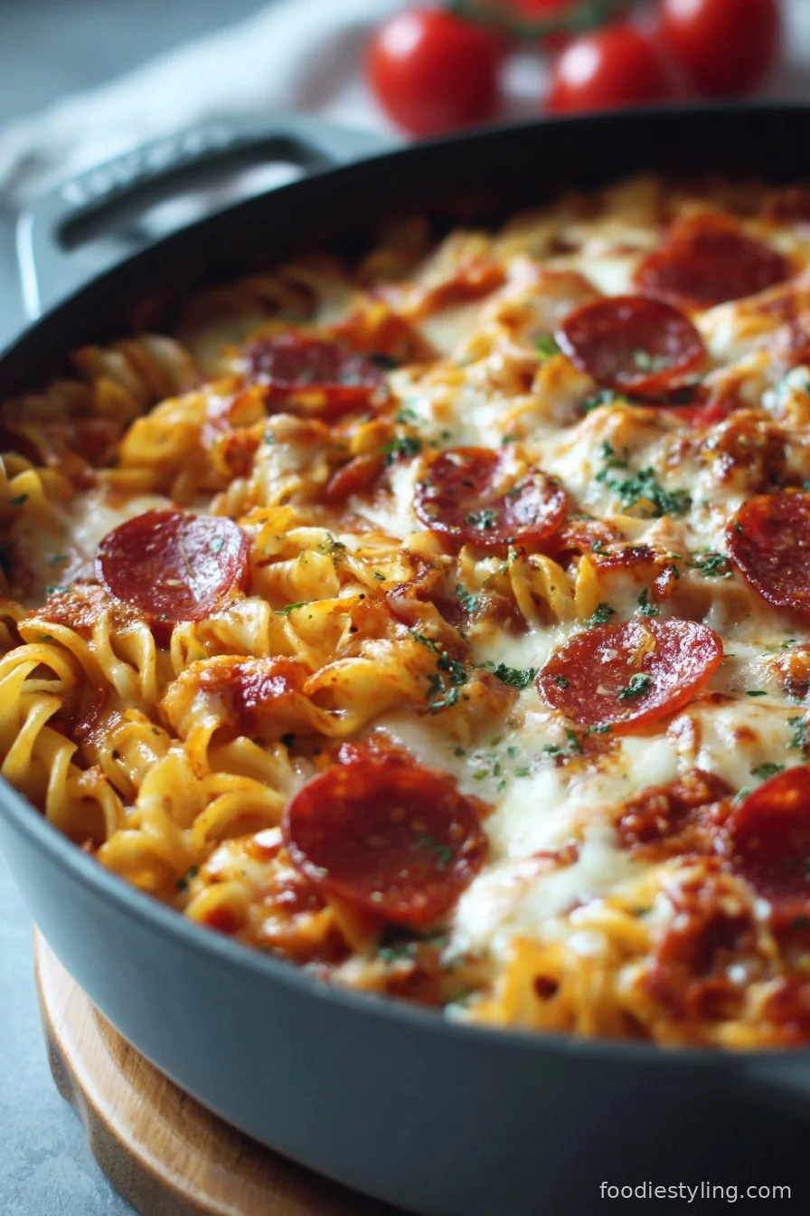 One-Pot Pizza Pasta: cheesy, saucy, and irresistible!