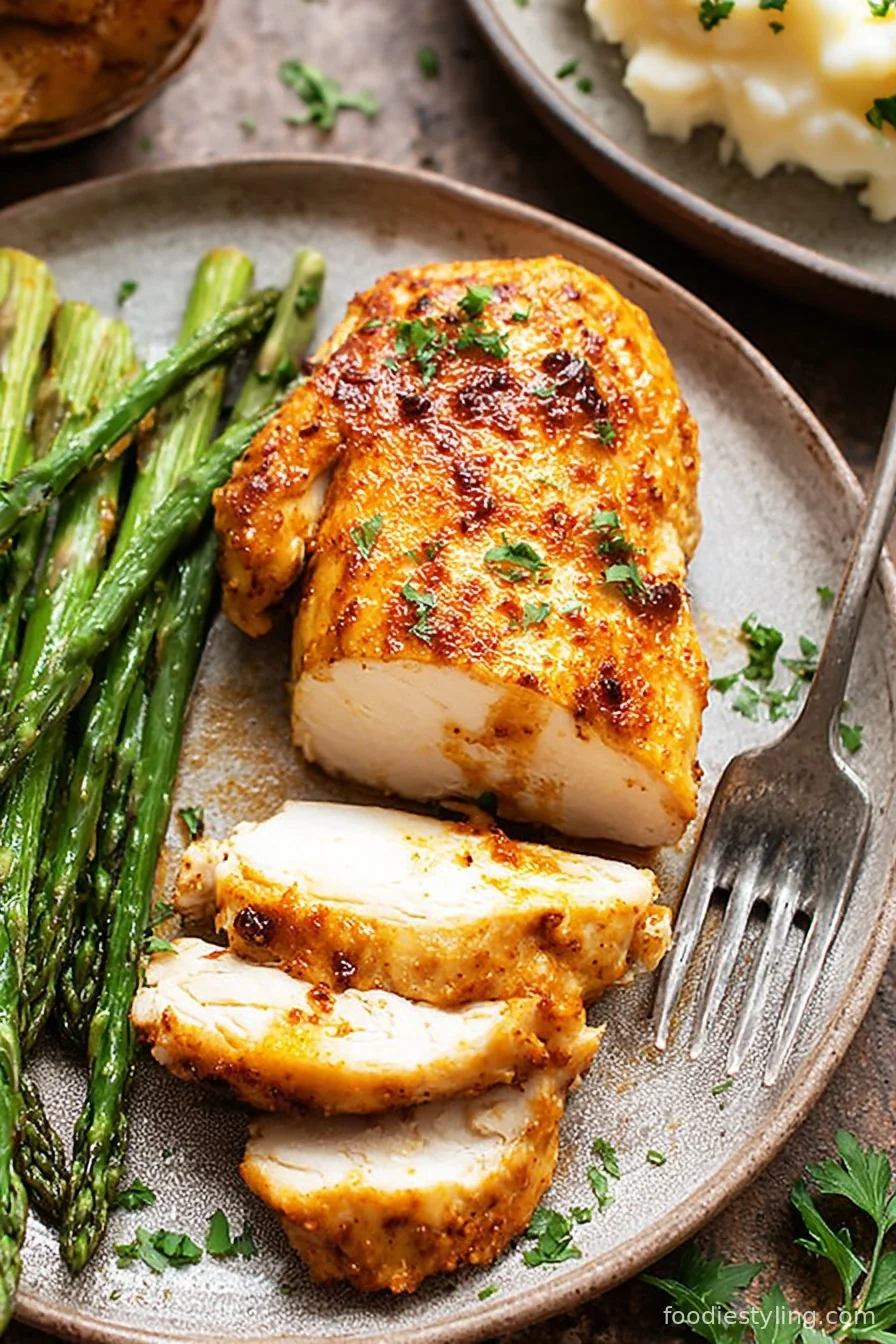 Air Fryer Chicken Breast - golden, juicy, and delicious!