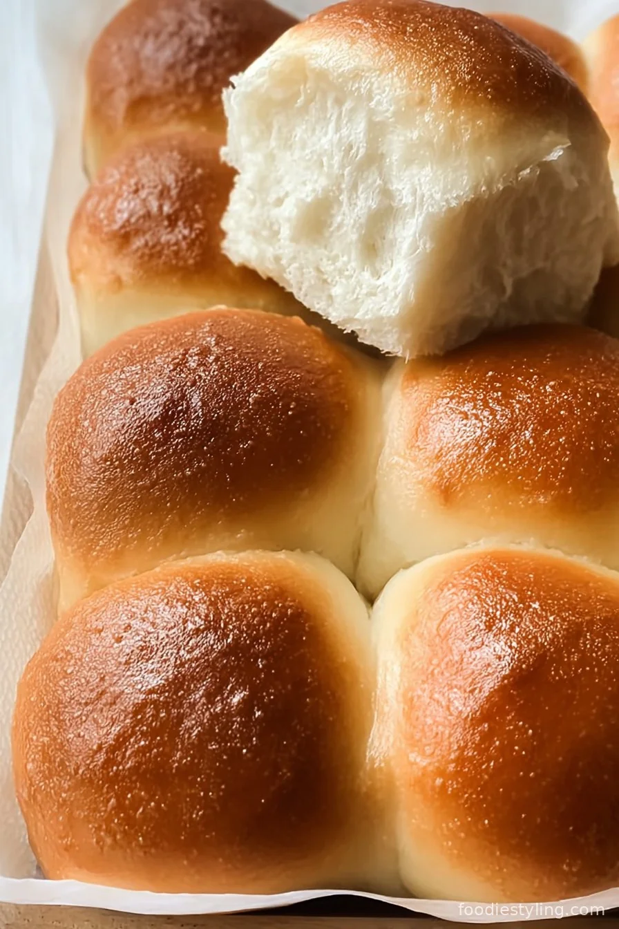 Irresistible, golden dinner rolls fresh from the oven