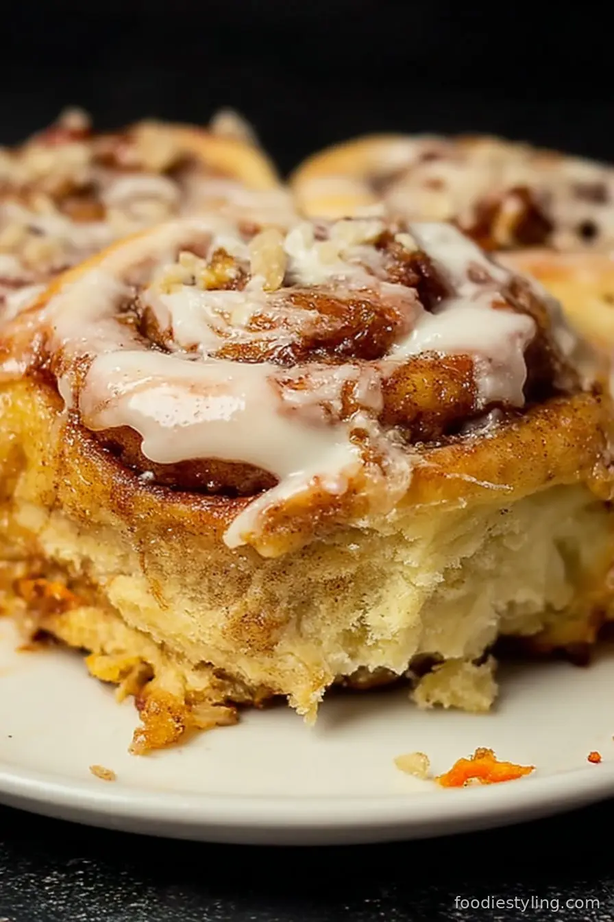 Carrot Cake Cinnamon Rolls