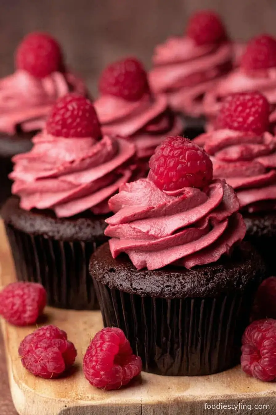 Chocolate Raspberry Cupcakes