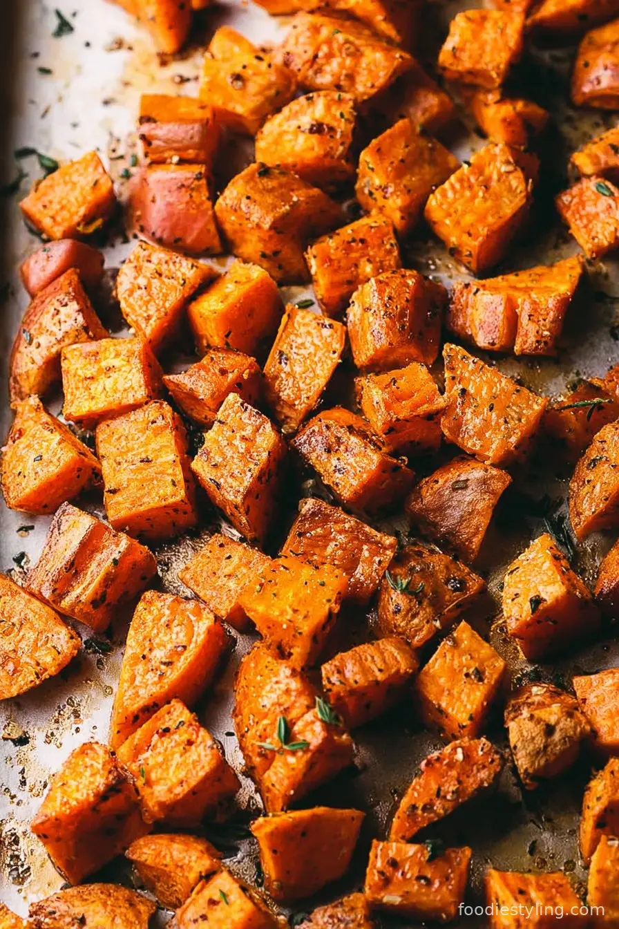 Crispy Roasted Sweet Potatoes