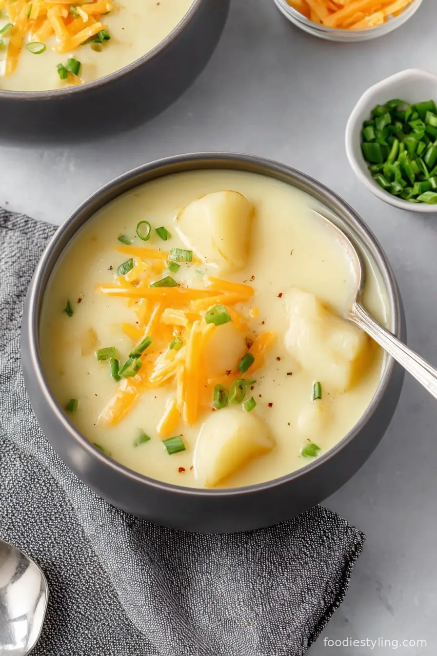 Easy 4 Ingredient Potato Soup Recipe