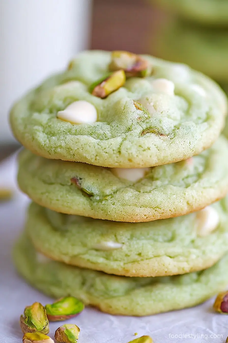 Pistachio Pudding Cookies