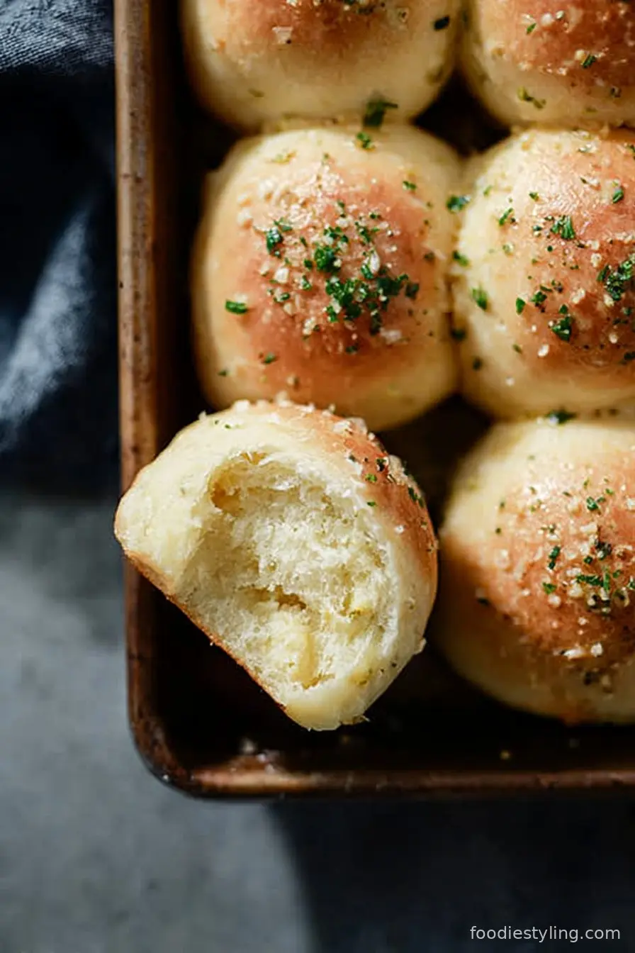 Sourdough Discard Garlic Rolls
