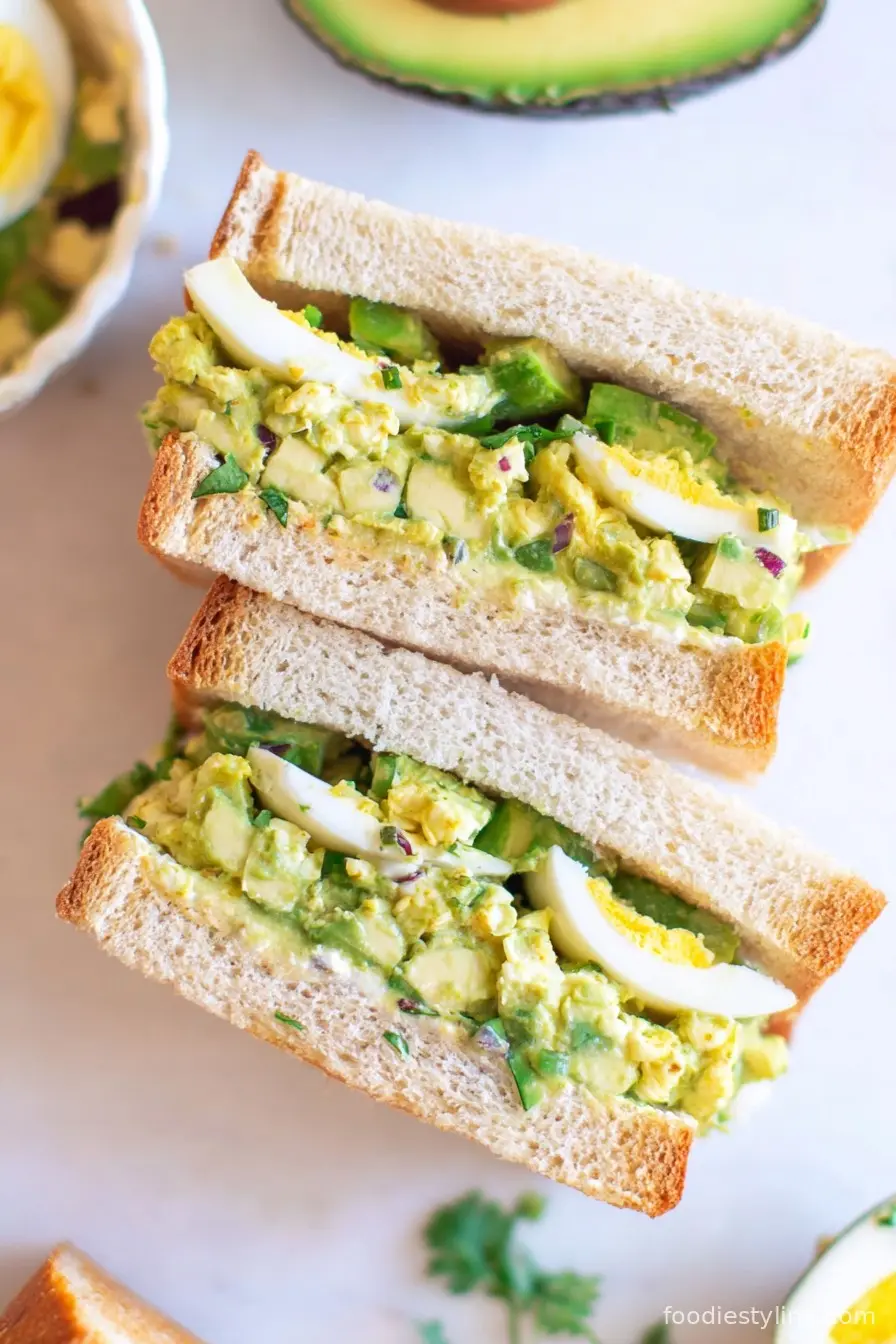 Avocado Egg Salad Sandwich