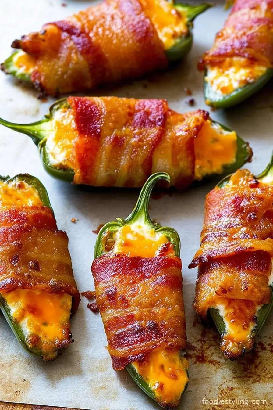 Bacon Wrapped Jalapeno Poppers