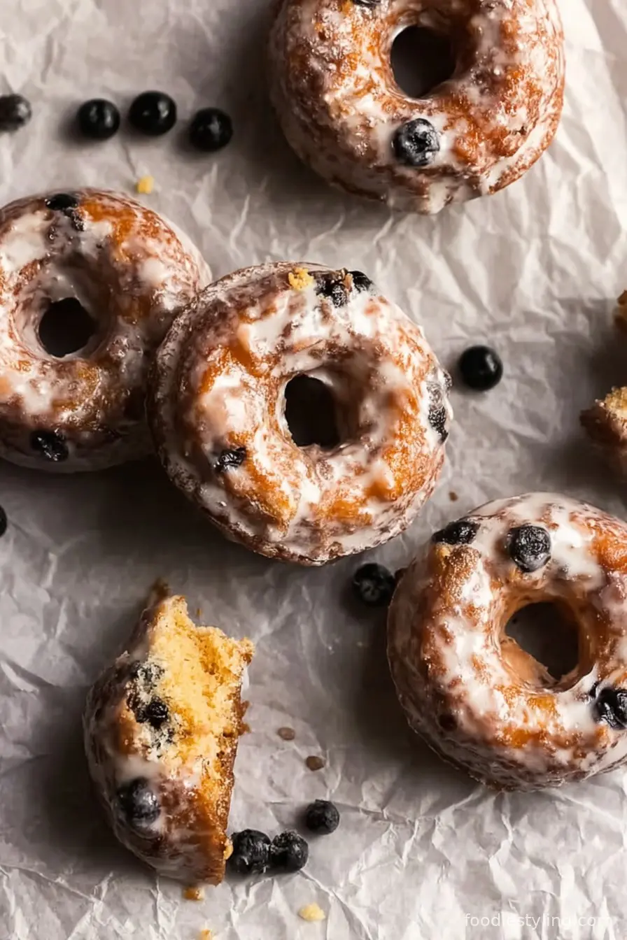 Blueberry Cake Donuts