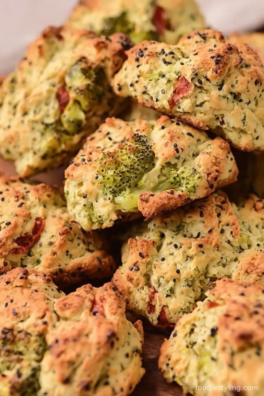 Broccoli Quinoa Drop Biscuits