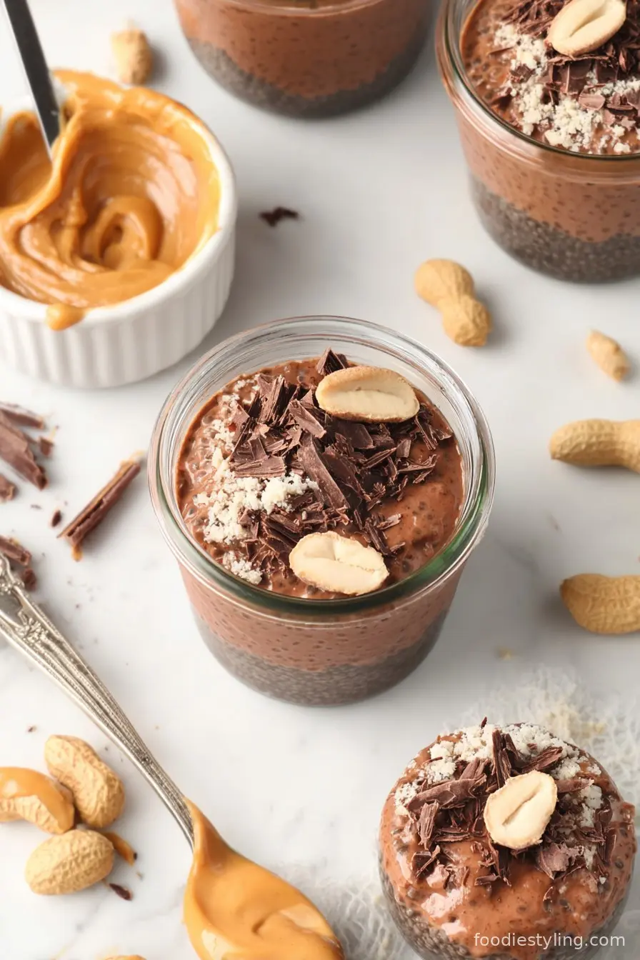 Chocolate Peanut Butter Chia Pudding