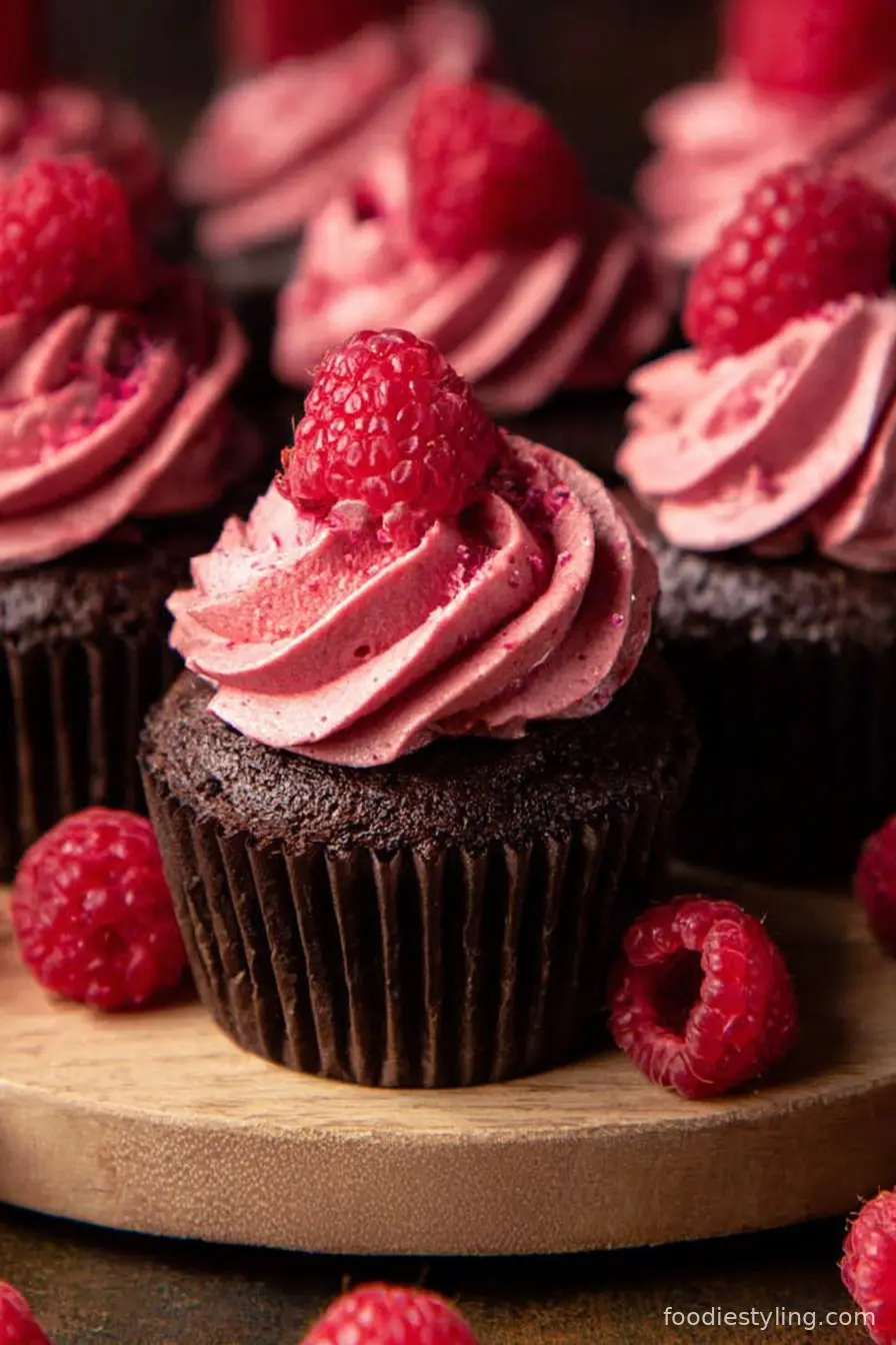 Chocolate Raspberry Cupcakes