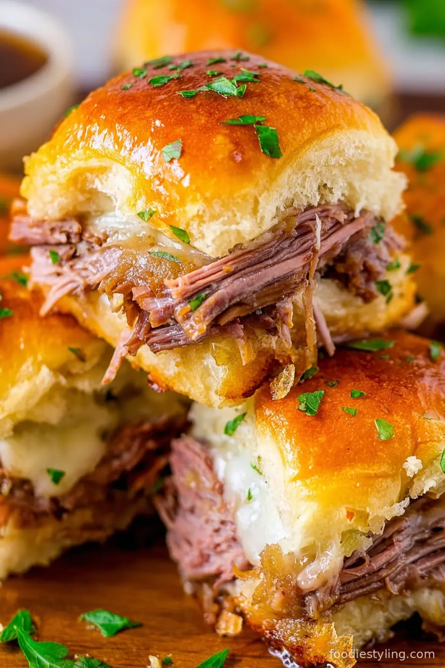Easy French Dip Sliders Recipe