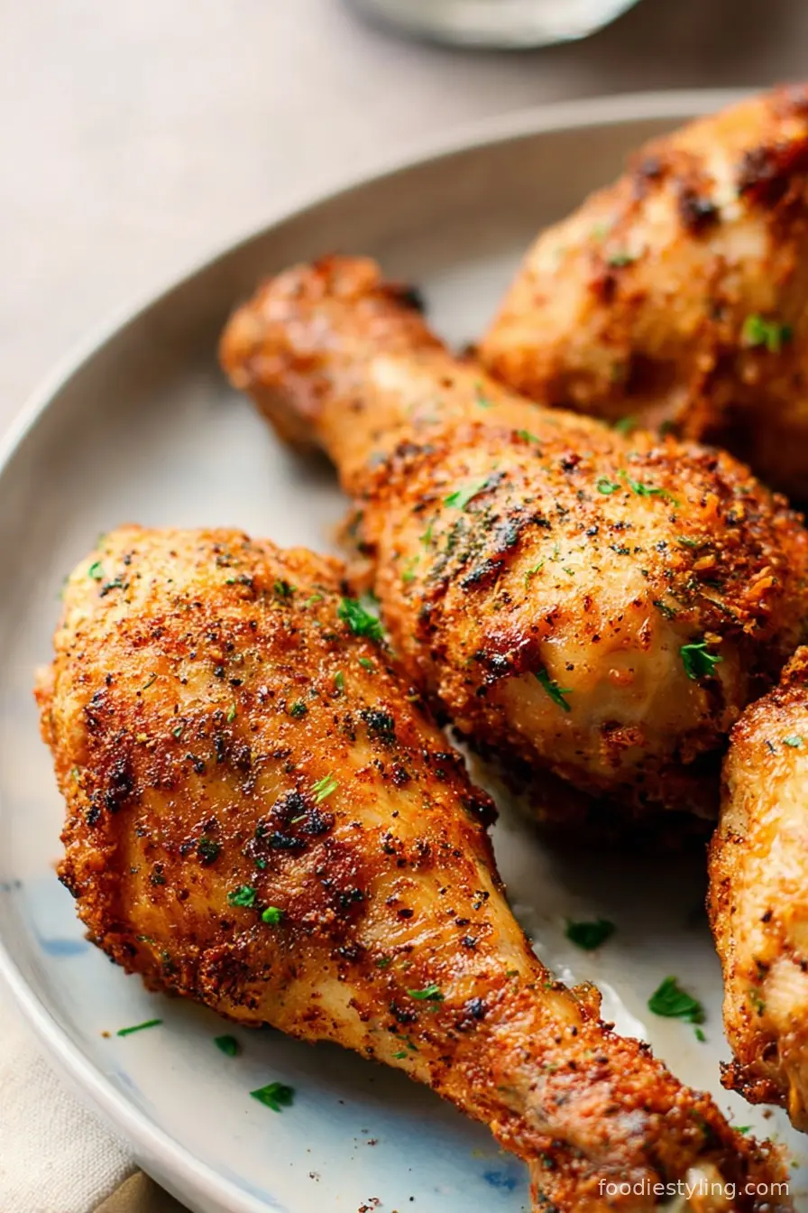 Extra Crispy Air Fryer Chicken Drumsticks