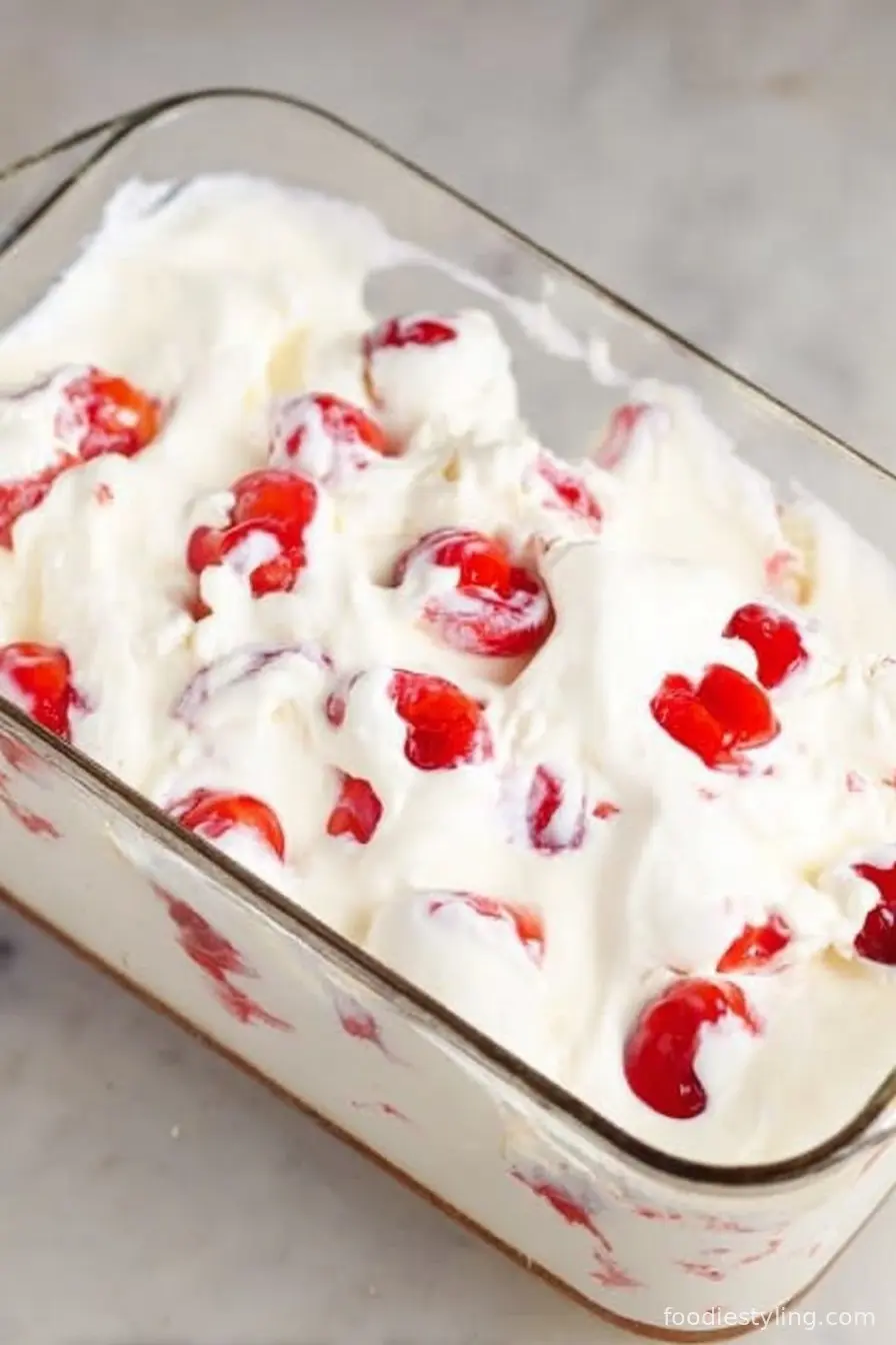 No Churn Cherry Vanilla Ice Cream