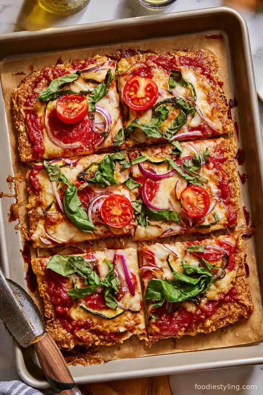 Pepperoni & Veggie Chicken Crust Pizza