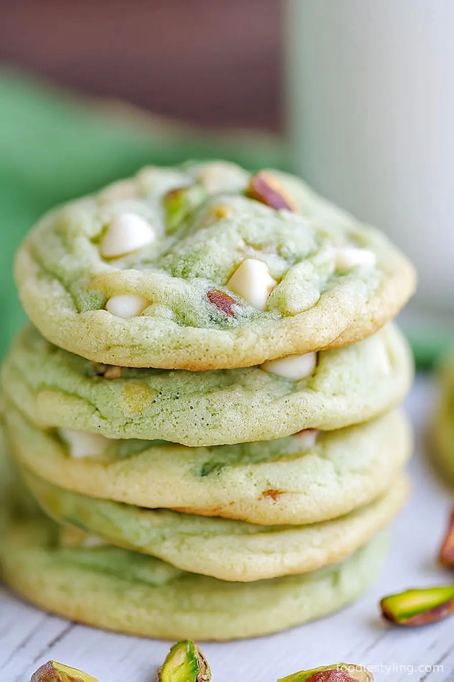 Pistachio Pudding Cookies
