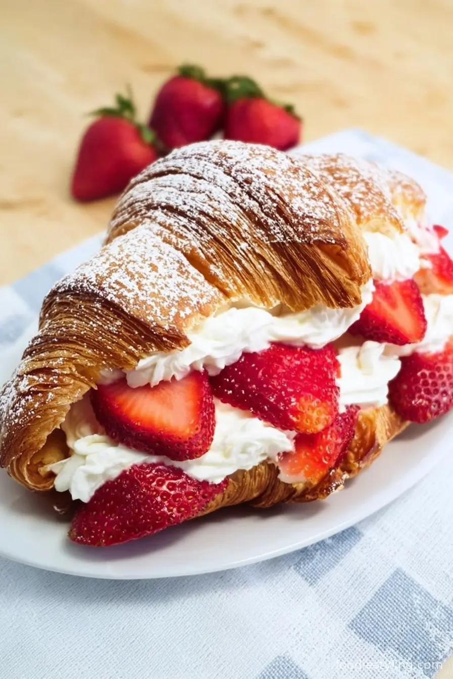 Strawberries and Cream Croissants