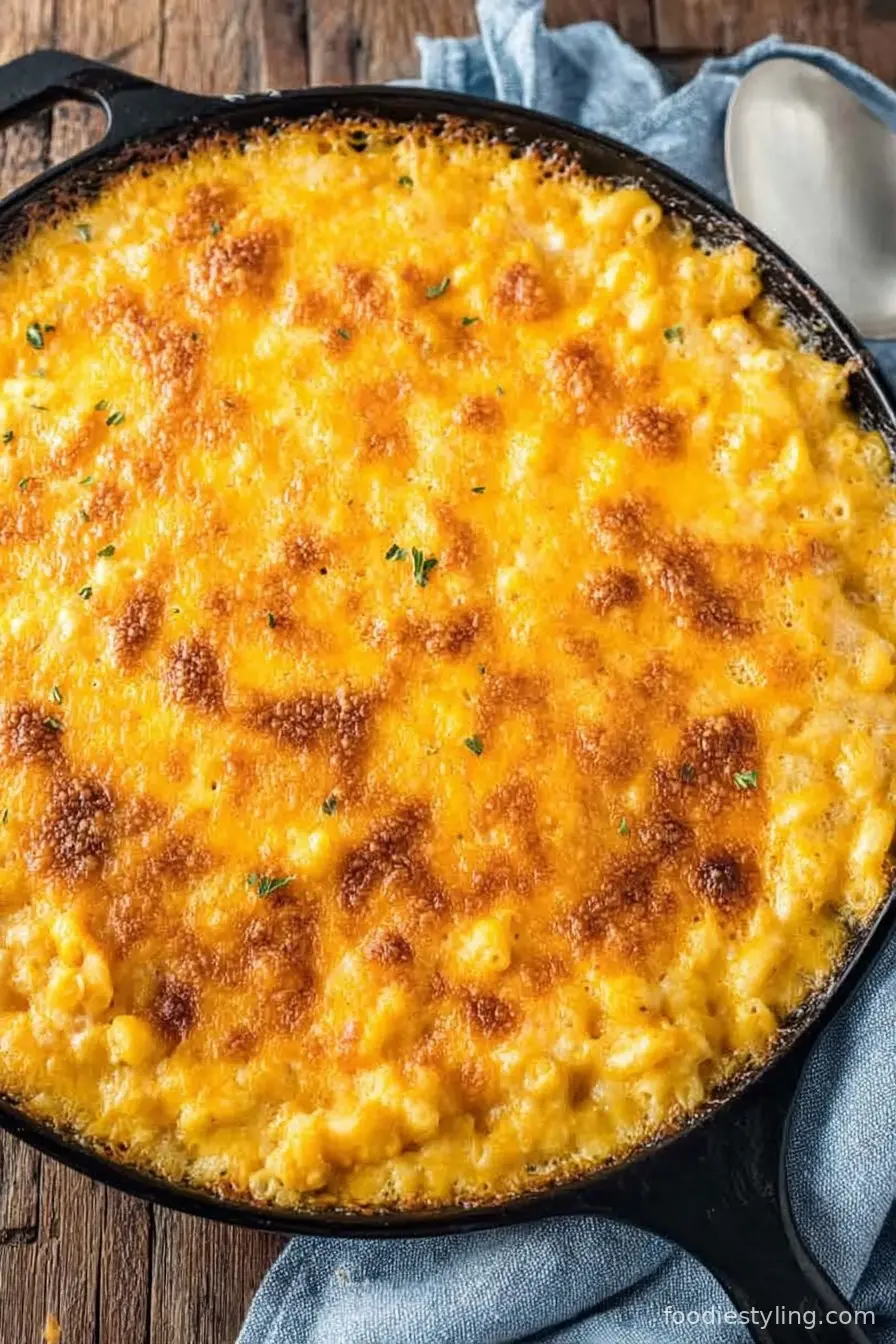 Baked Cheddar Mac and Cheese