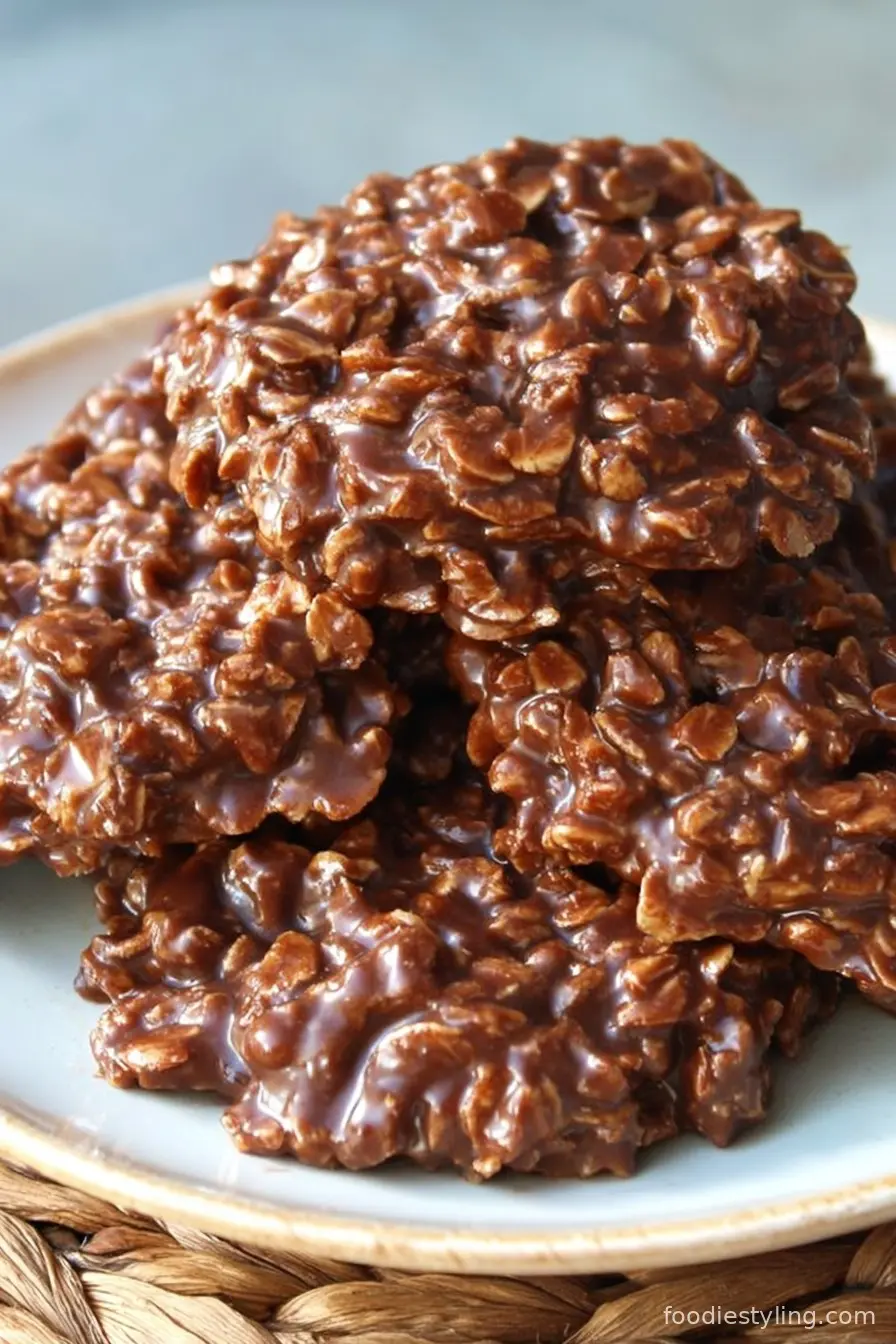 Chocolate No Bake Cookies In 10 Minutes