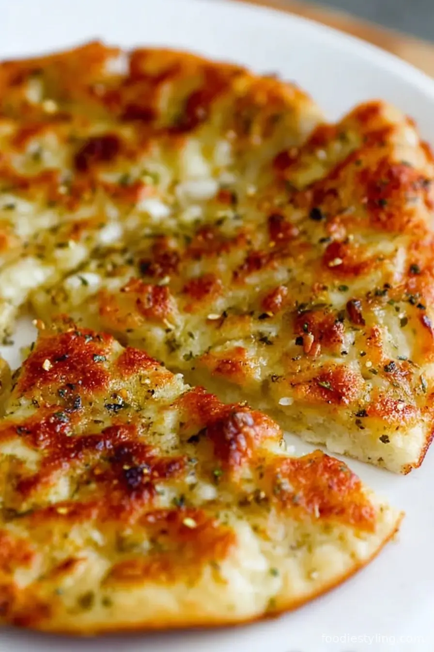 Air Fryer Tortilla Garlic Bread