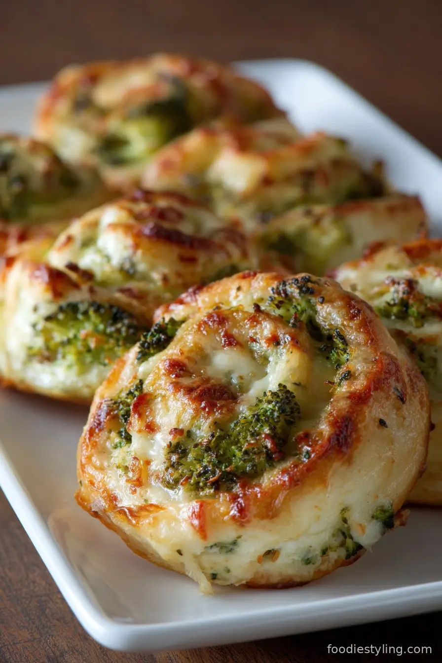 Broccoli Cheese Pinwheels