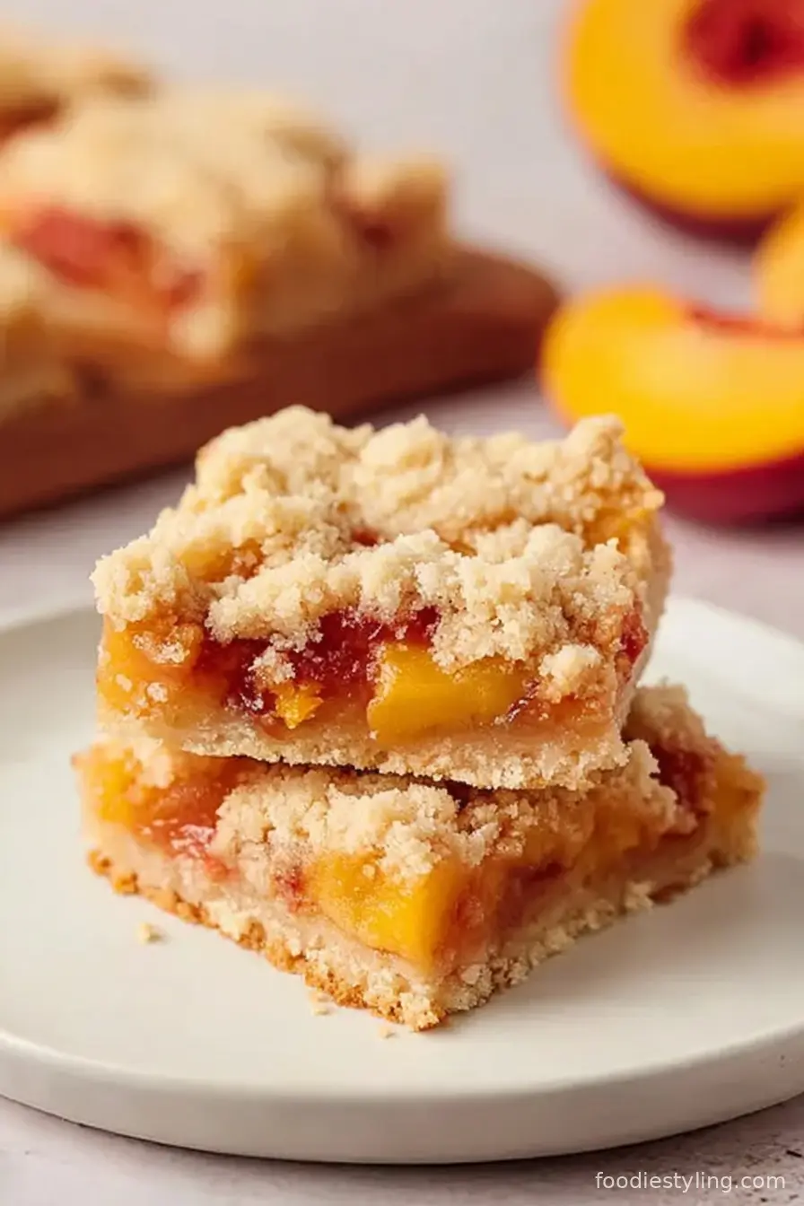 Peach Crumb Bars
