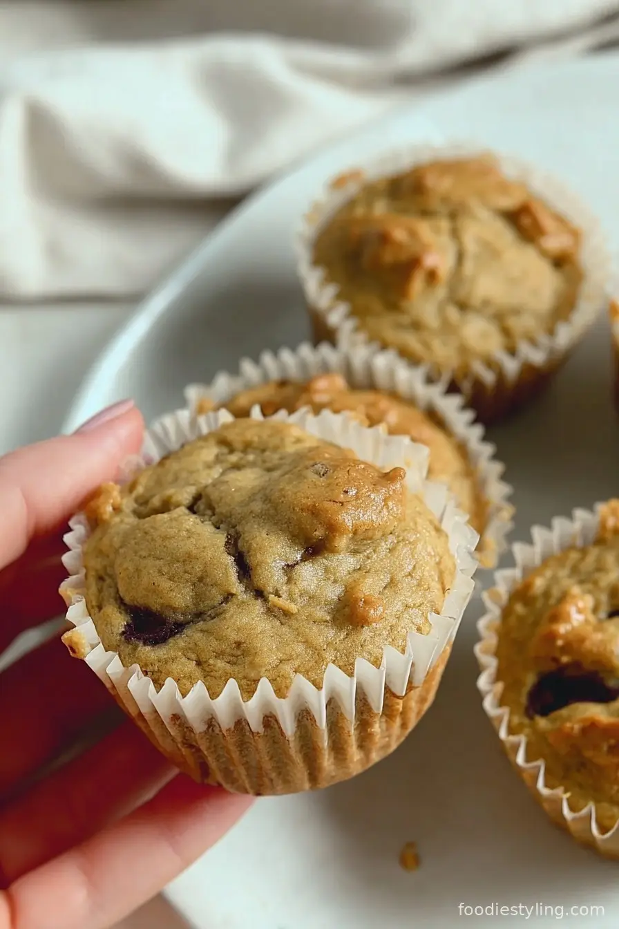 Peanut Butter Banana Muffins