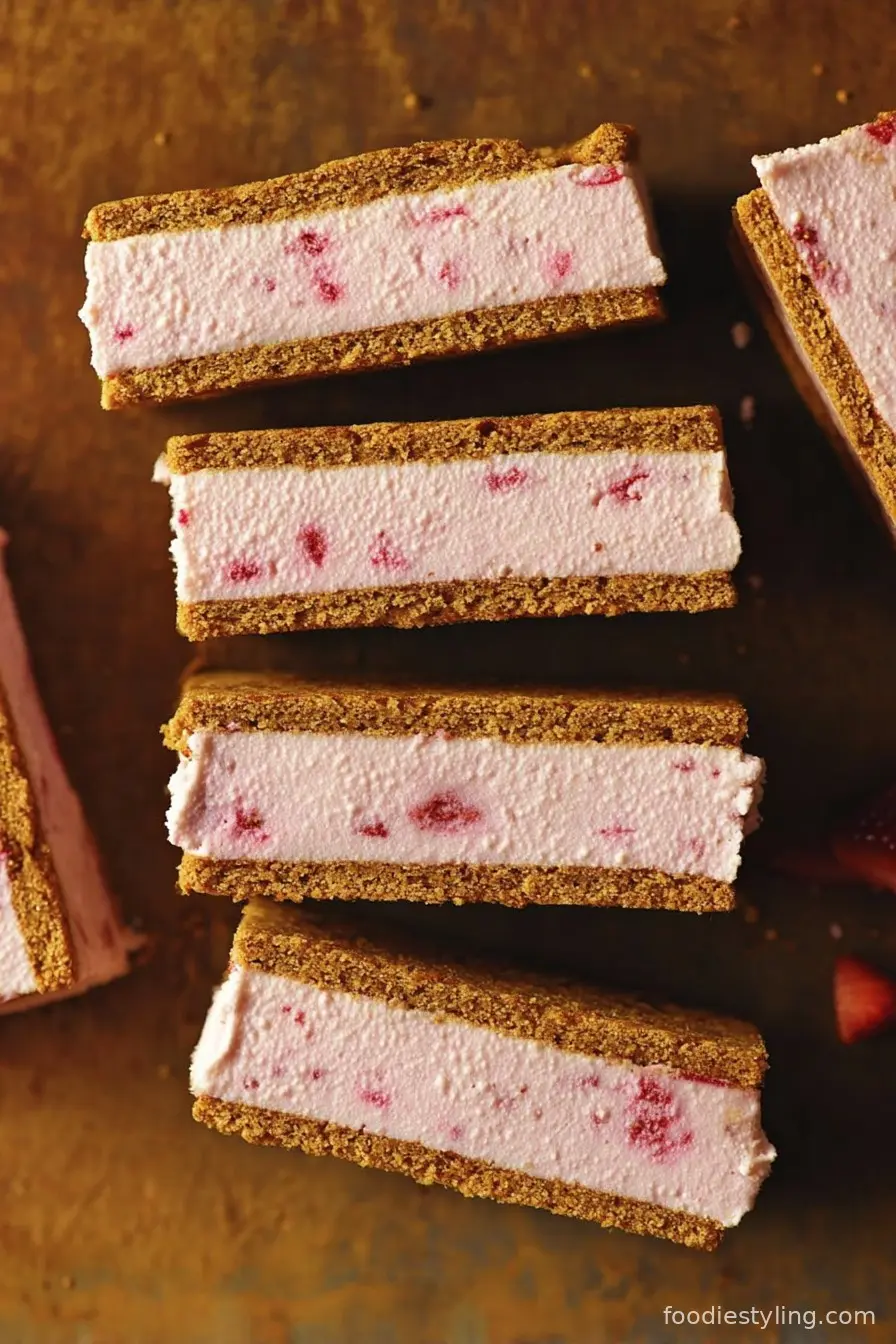 Strawberry Ice Cream Sandwiches